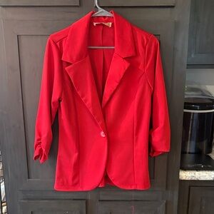 Hybrid & Company Bold Red Blazer